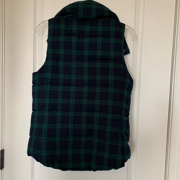 Old Navy plaid Puffer vest - Picture 3 of 3